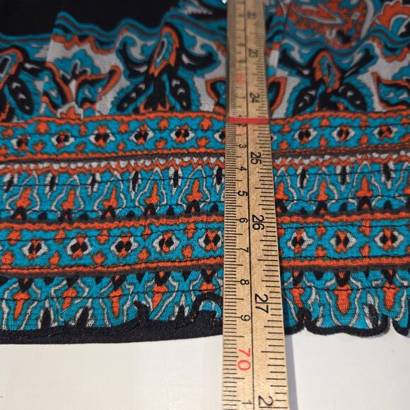 INC International Concepts Woman 1X Top Flowy Stretch Art to Wear Boho Hippie - Picture 7 of 10